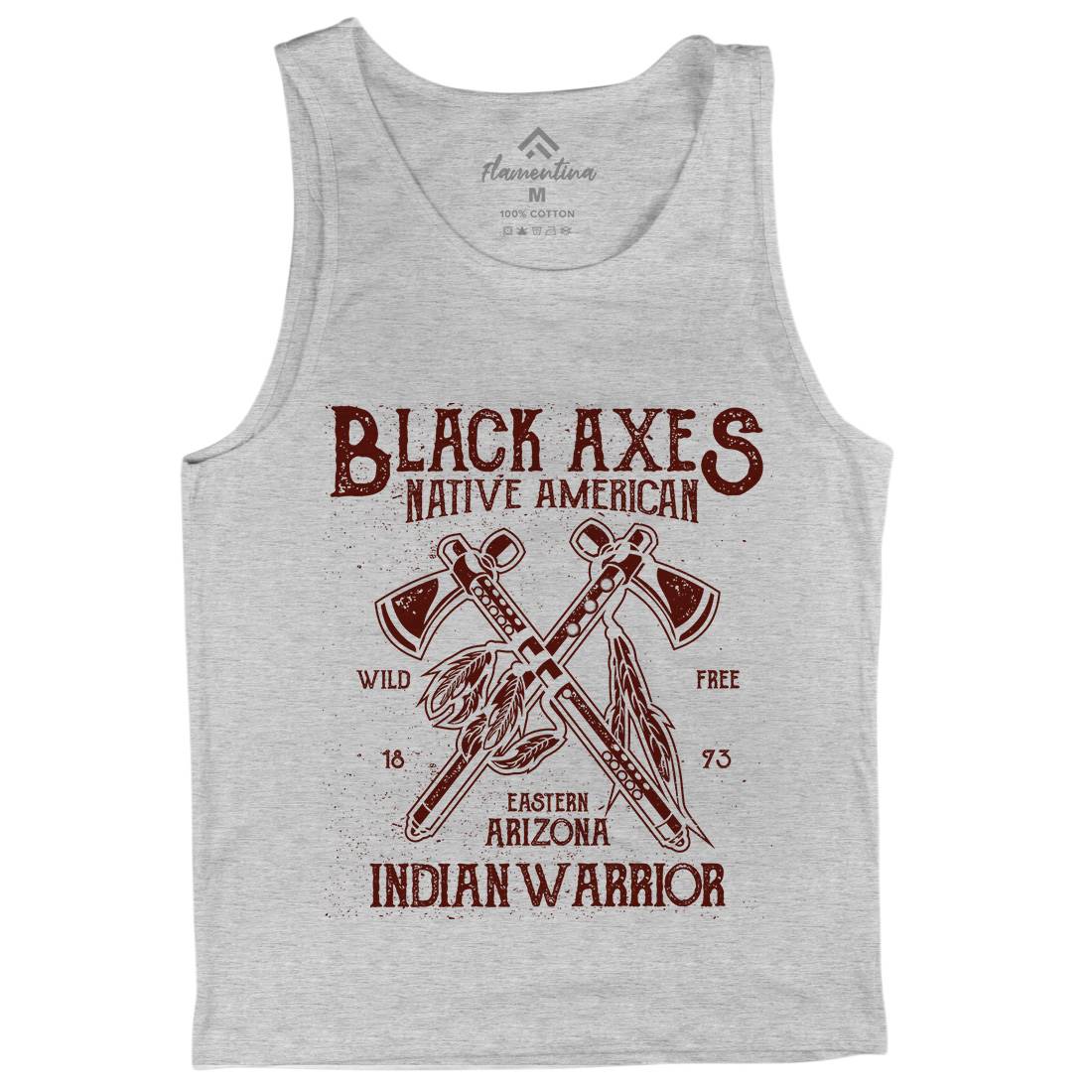 Black Axes Mens Tank Top Vest American A015