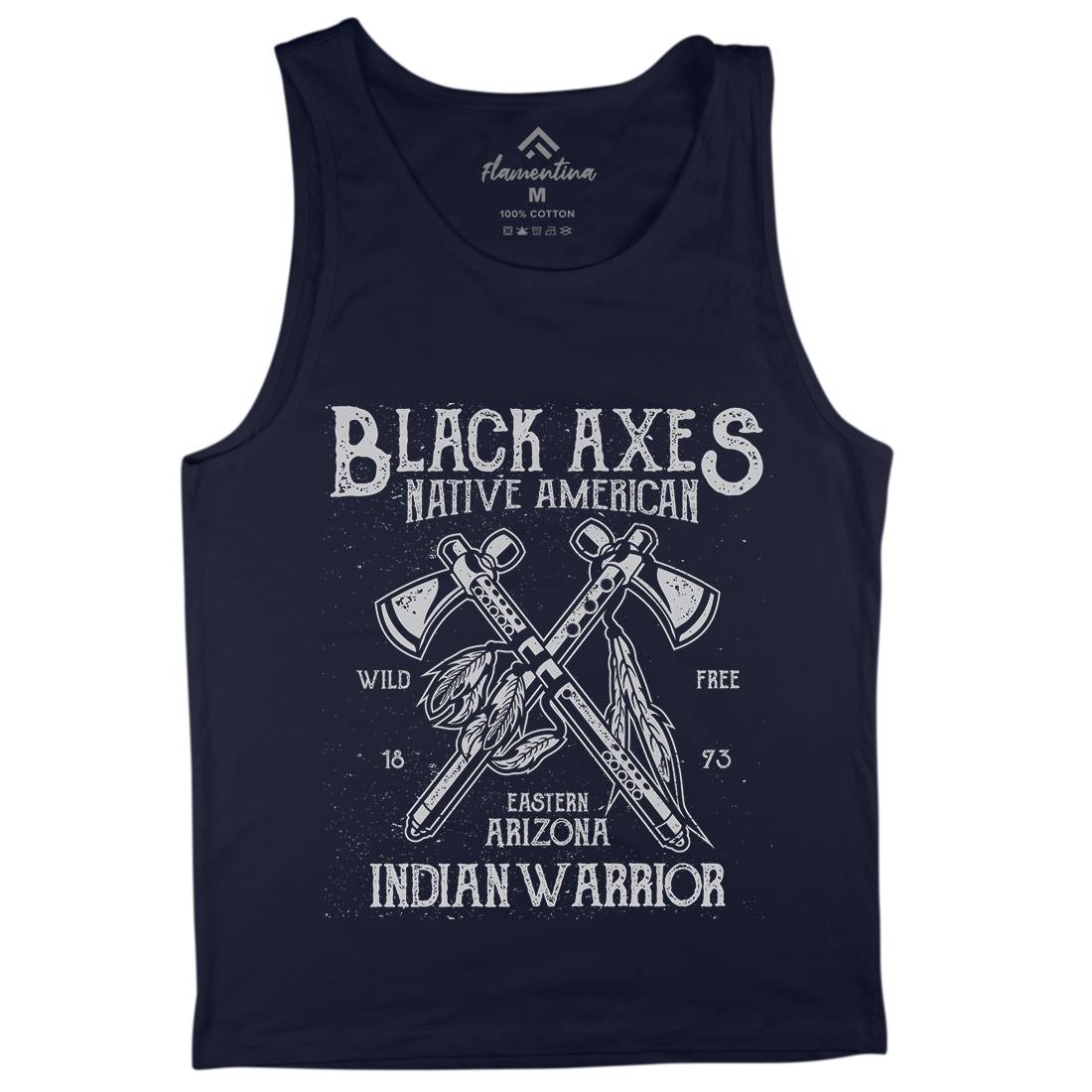 Black Axes Mens Tank Top Vest American A015