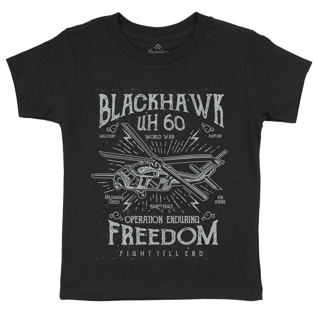 Blackhawk Kids Crew Neck T-Shirt Army A016