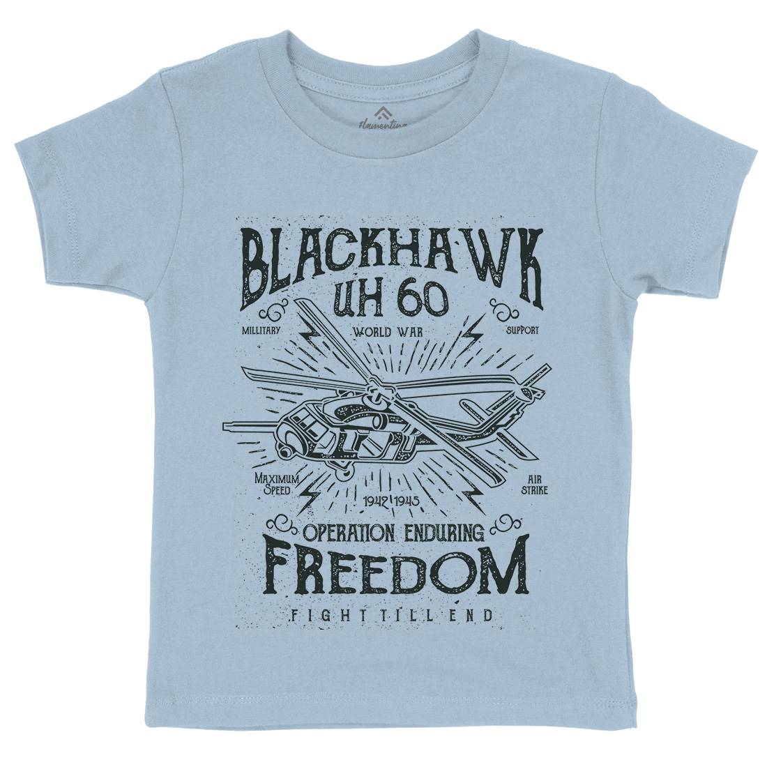Blackhawk Kids Organic Crew Neck T-Shirt Army A016