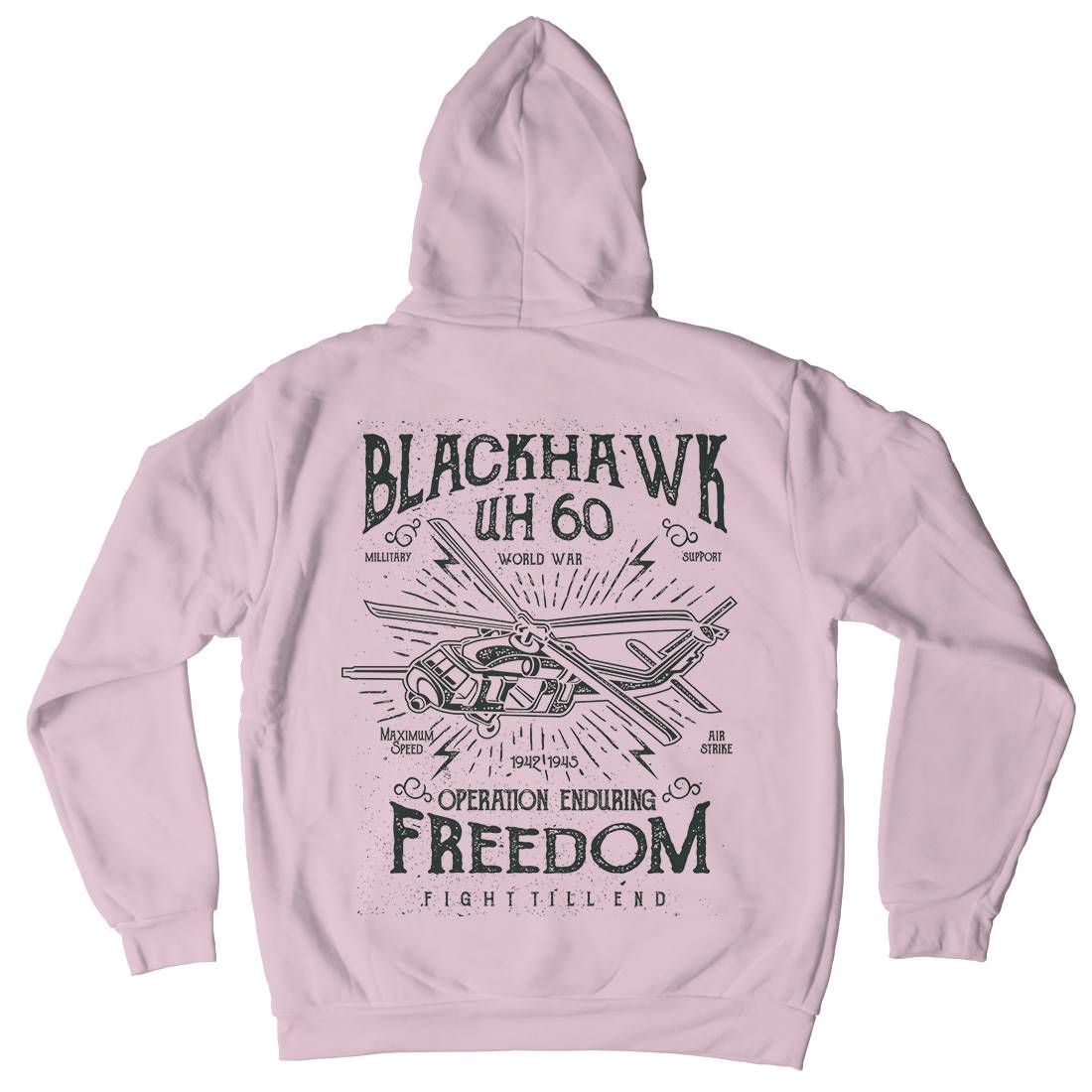 Blackhawk Kids Crew Neck Hoodie Army A016