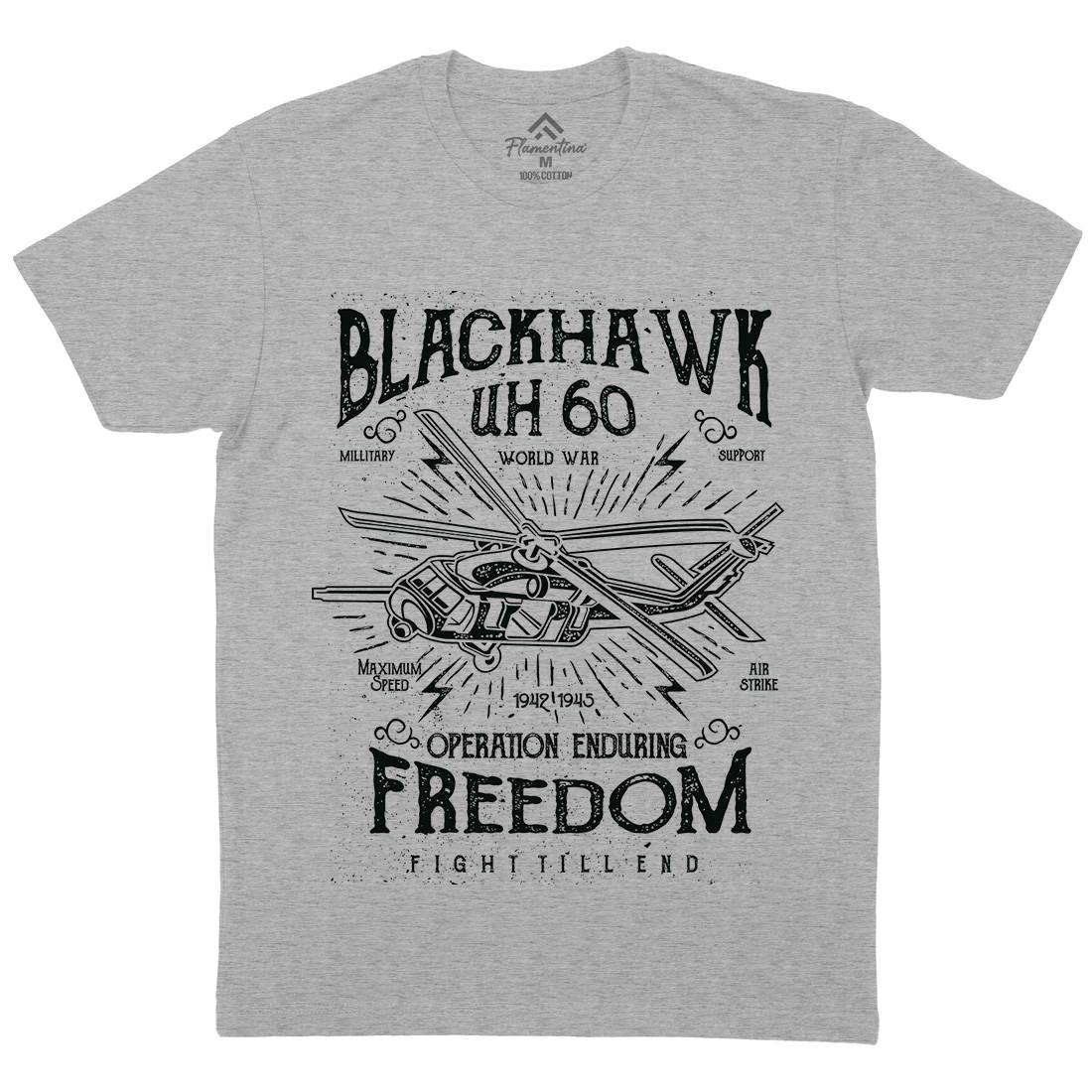 Blackhawk Mens Organic Crew Neck T-Shirt Army A016