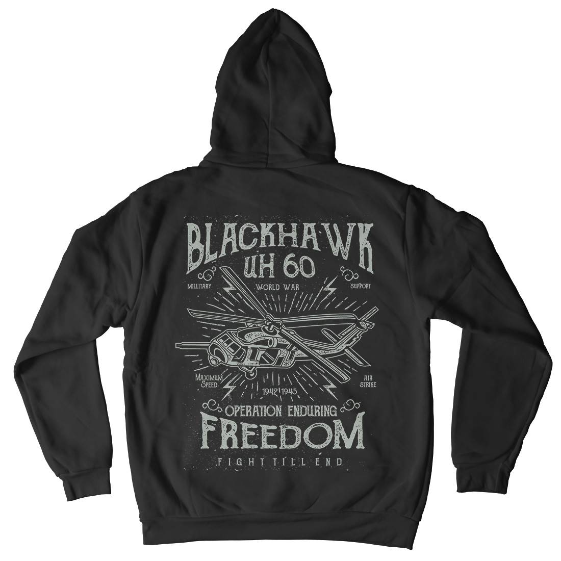 Blackhawk Mens Hoodie With Pocket Army A016