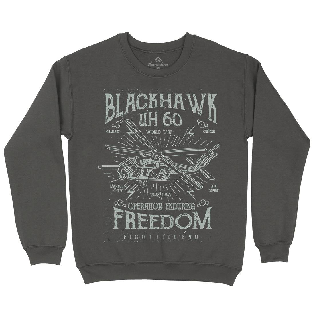 Blackhawk Kids Crew Neck Sweatshirt Army A016