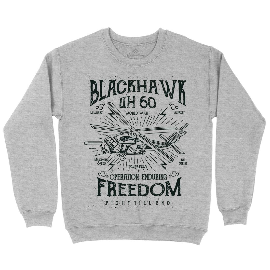 Blackhawk Mens Crew Neck Sweatshirt Army A016