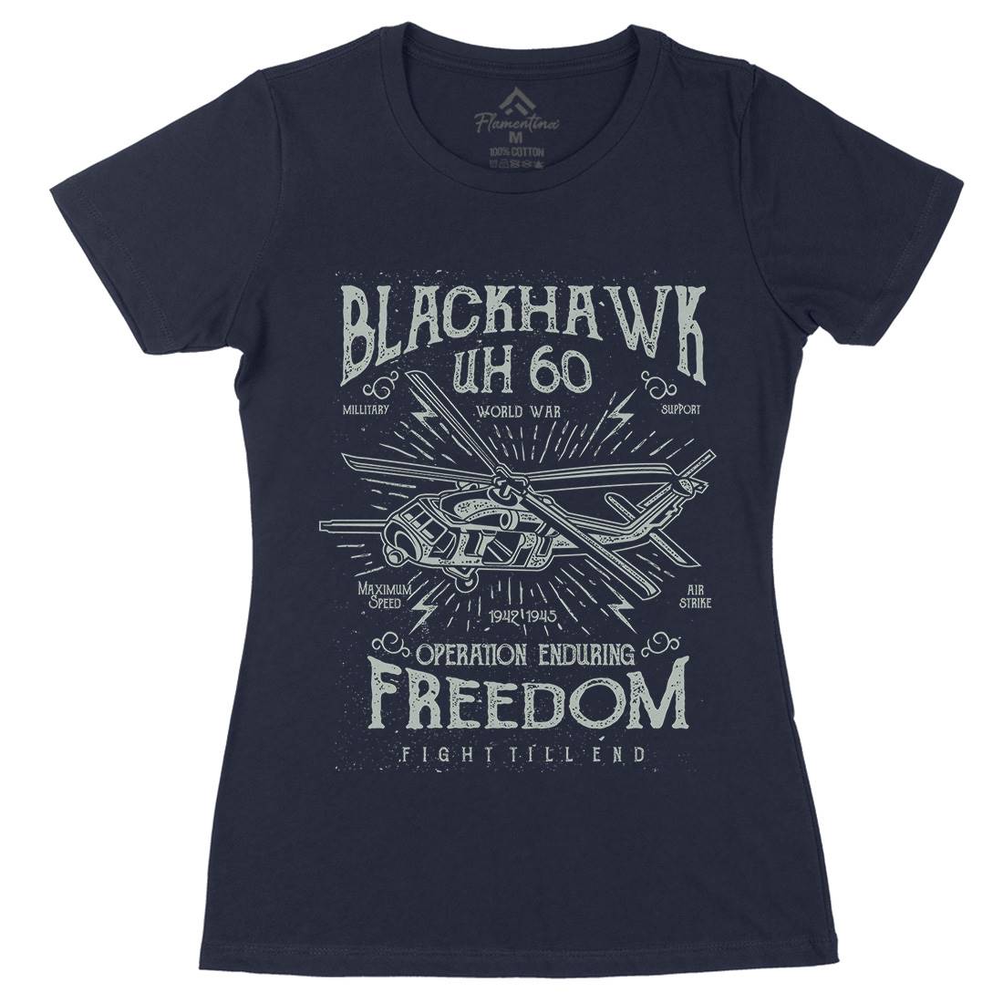 Blackhawk Womens Organic Crew Neck T-Shirt Army A016