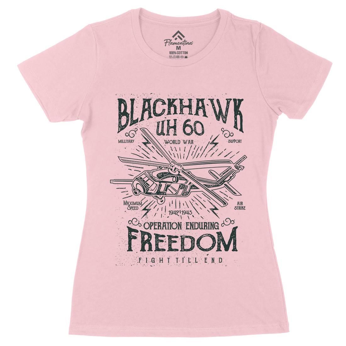 Blackhawk Womens Organic Crew Neck T-Shirt Army A016