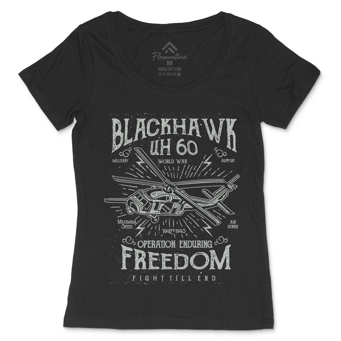 Blackhawk Womens Scoop Neck T-Shirt Army A016