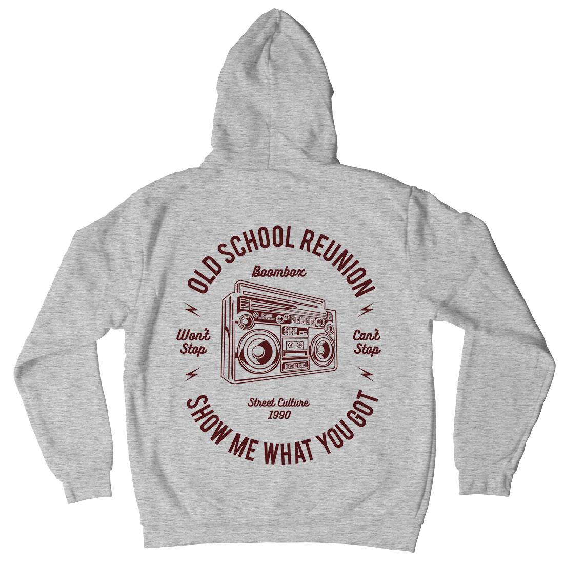 Boombox Mens Hoodie With Pocket Music A017