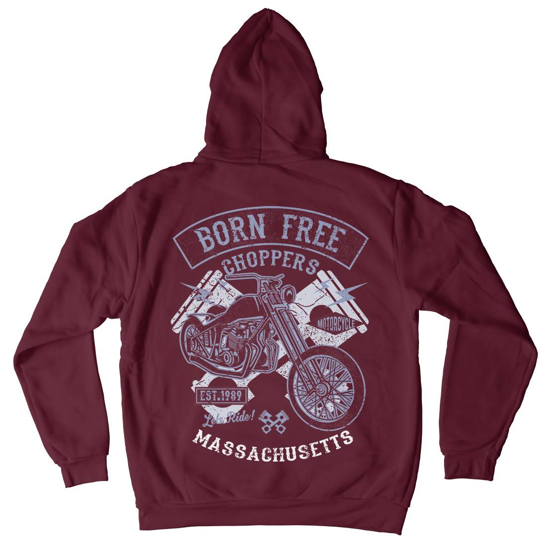 Born Free Choppers Kids Crew Neck Hoodie Motorcycles A018