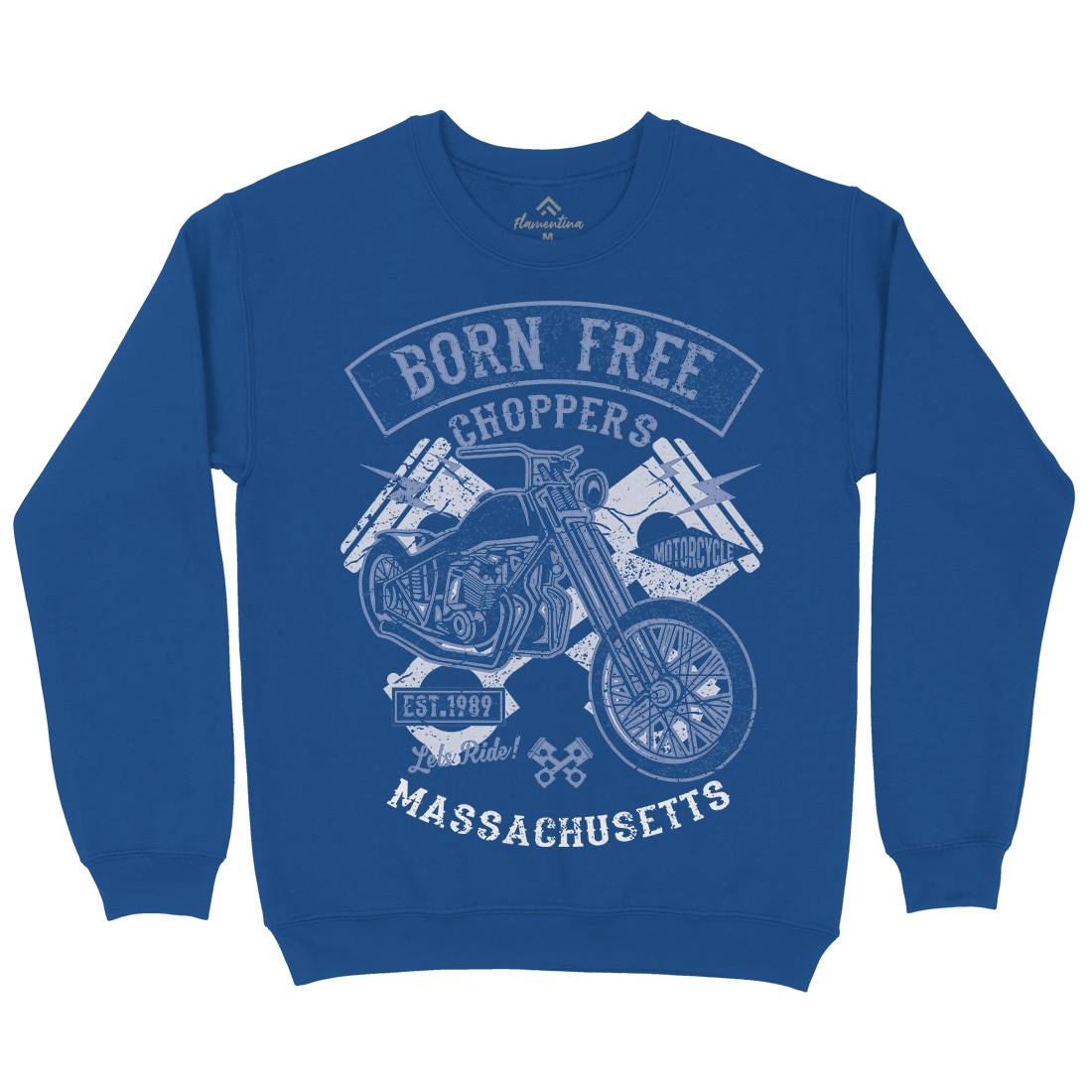 Born Free Choppers Kids Crew Neck Sweatshirt Motorcycles A018