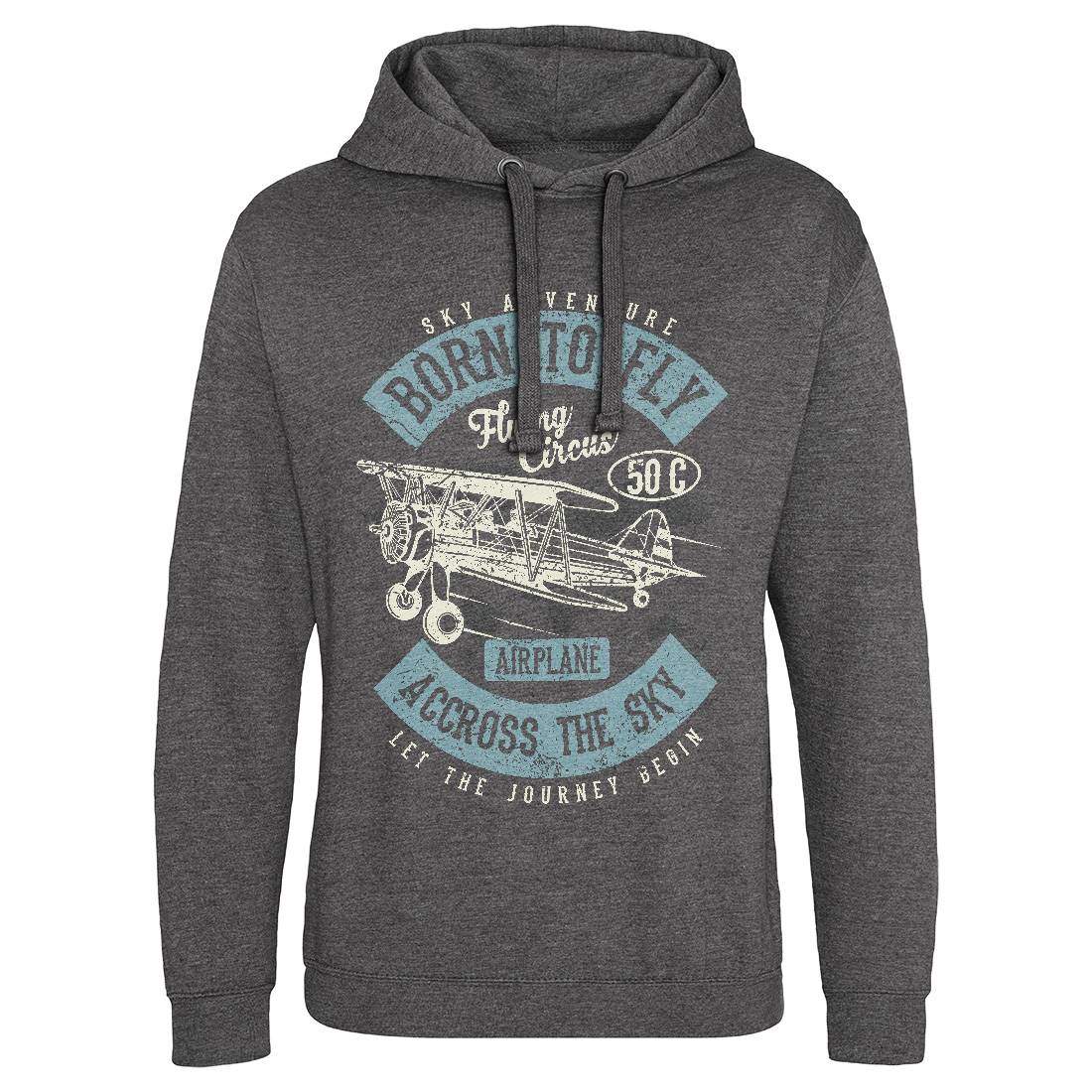 Born To Fly Mens Hoodie Without Pocket Vehicles A019