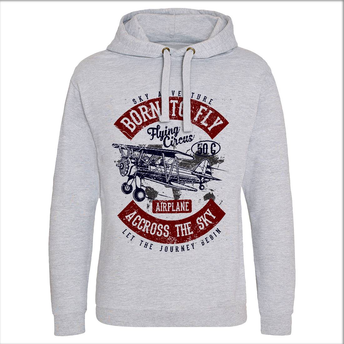 Born To Fly Mens Hoodie Without Pocket Vehicles A019