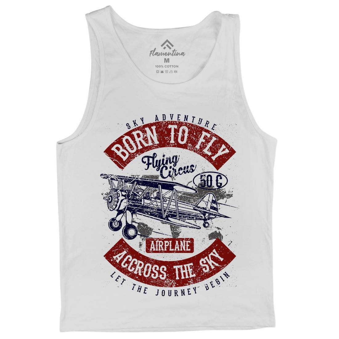 Born To Fly Mens Tank Top Vest Vehicles A019