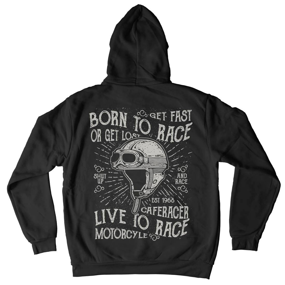 Born To Race Kids Crew Neck Hoodie Motorcycles A020