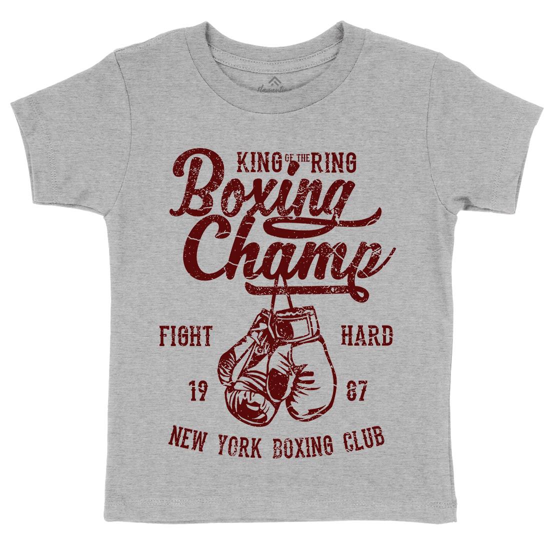 Boxing Champ Kids Crew Neck T-Shirt Sport A021