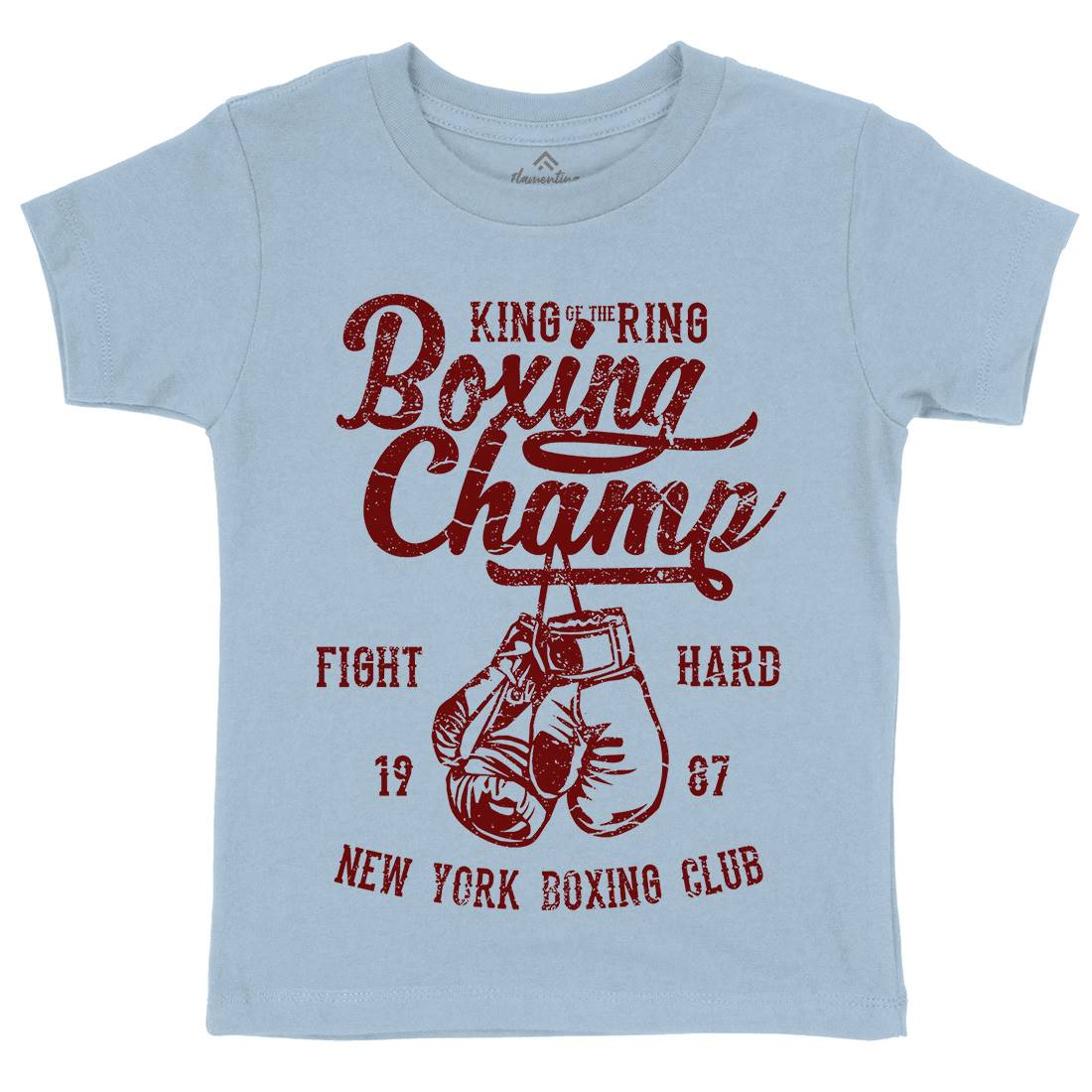 Boxing Champ Kids Crew Neck T-Shirt Sport A021