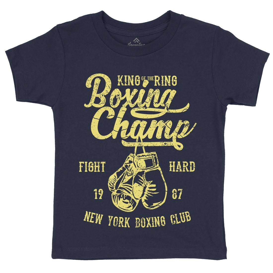 Boxing Champ Kids Organic Crew Neck T-Shirt Sport A021