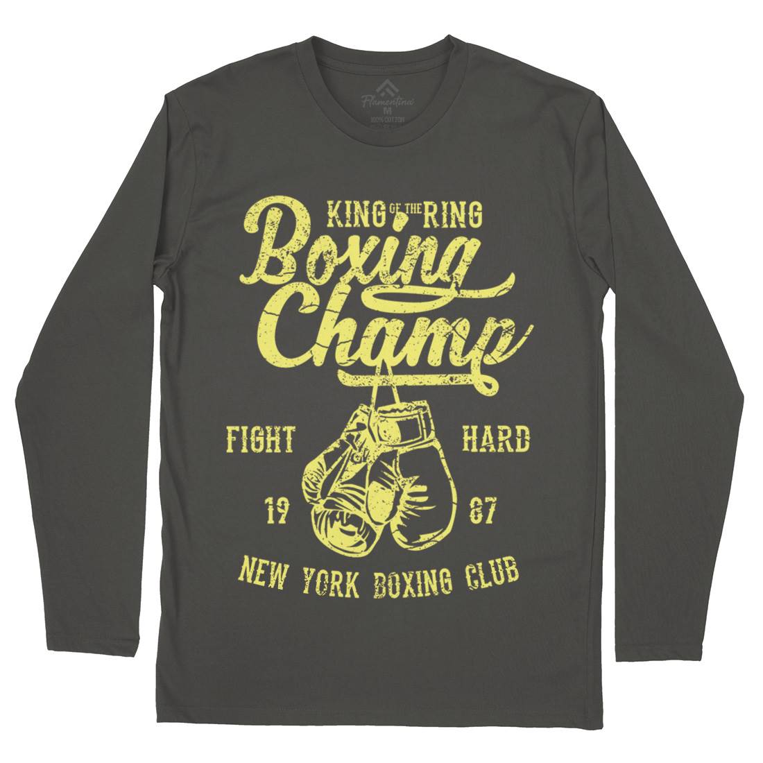 Boxing Champ Mens Long Sleeve T-Shirt Sport A021