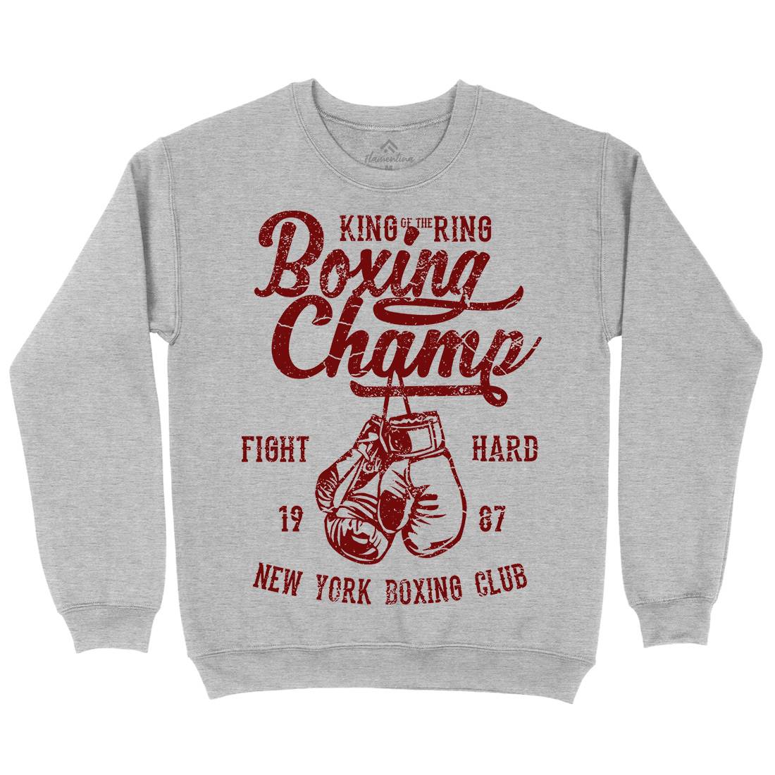 Boxing Champ Mens Crew Neck Sweatshirt Sport A021