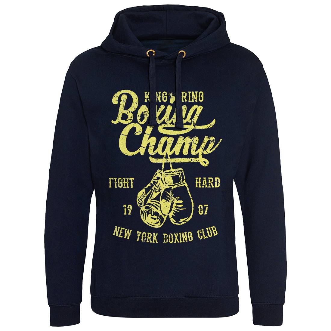 Boxing Champ Mens Hoodie Without Pocket Sport A021