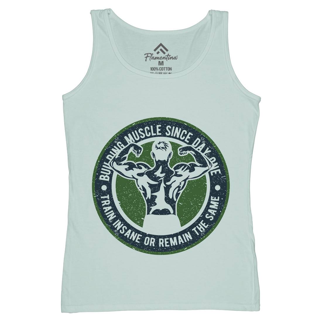 Building Muscle Womens Organic Tank Top Vest Gym A022