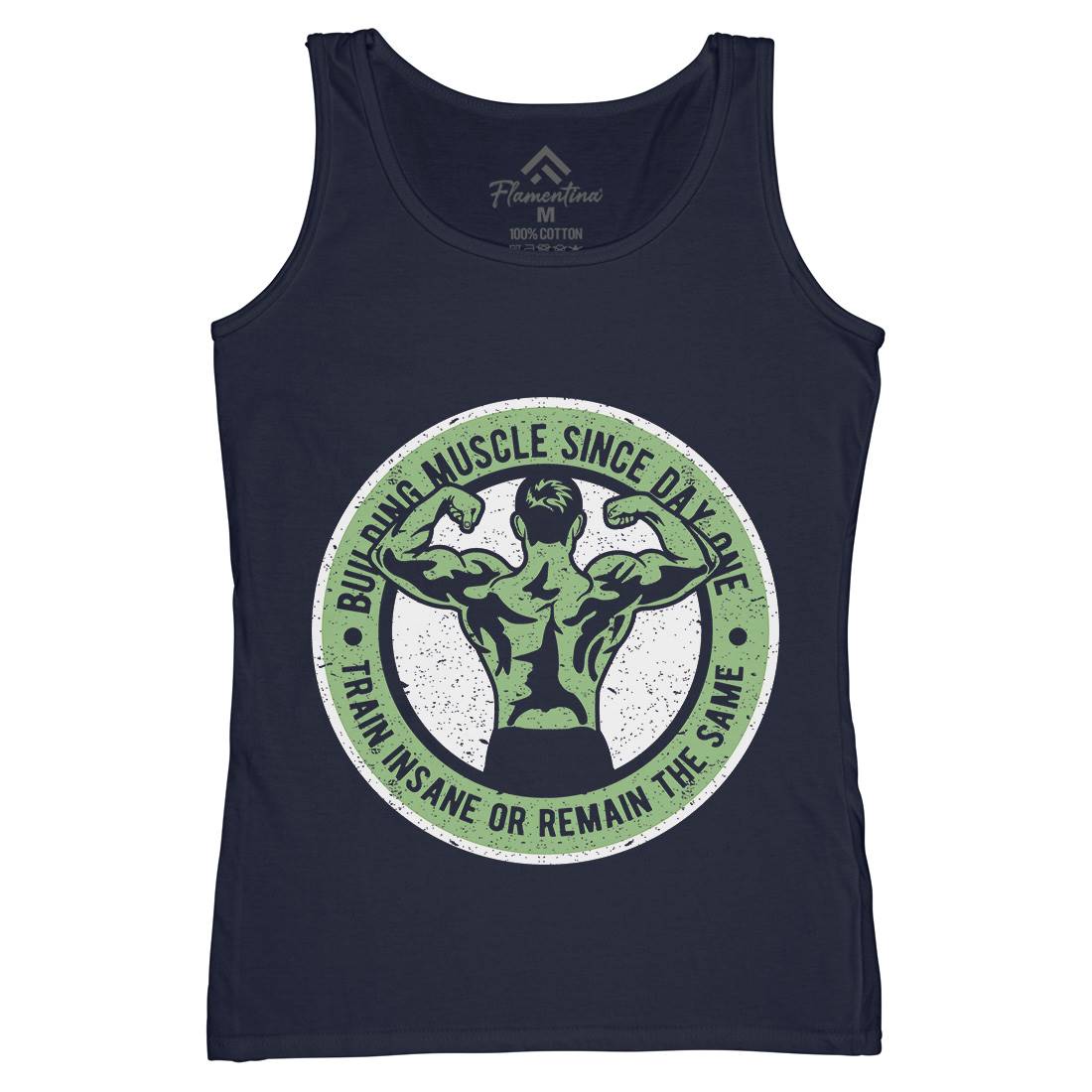 Building Muscle Womens Organic Tank Top Vest Gym A022