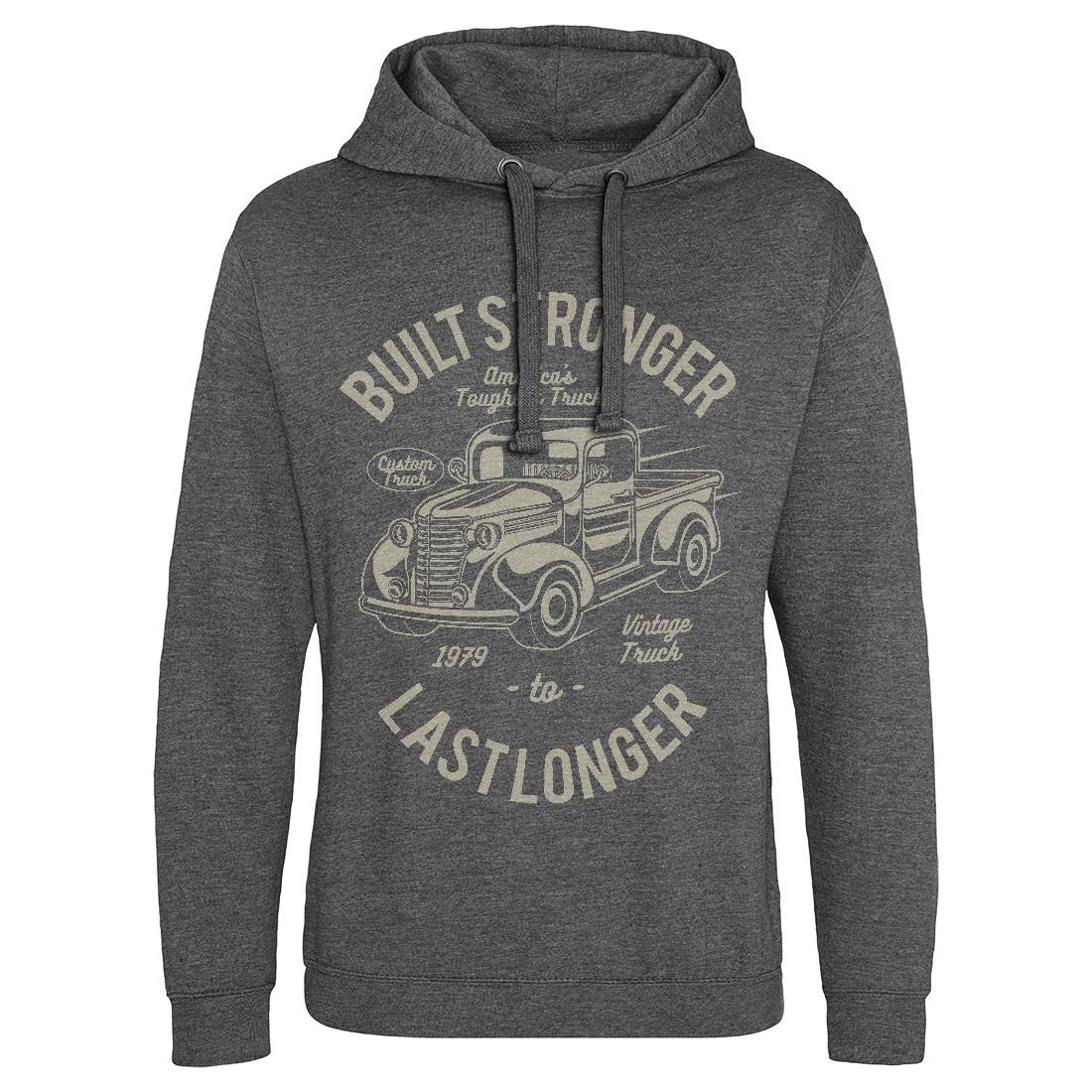 Built Stronger Mens Hoodie Without Pocket Cars A023