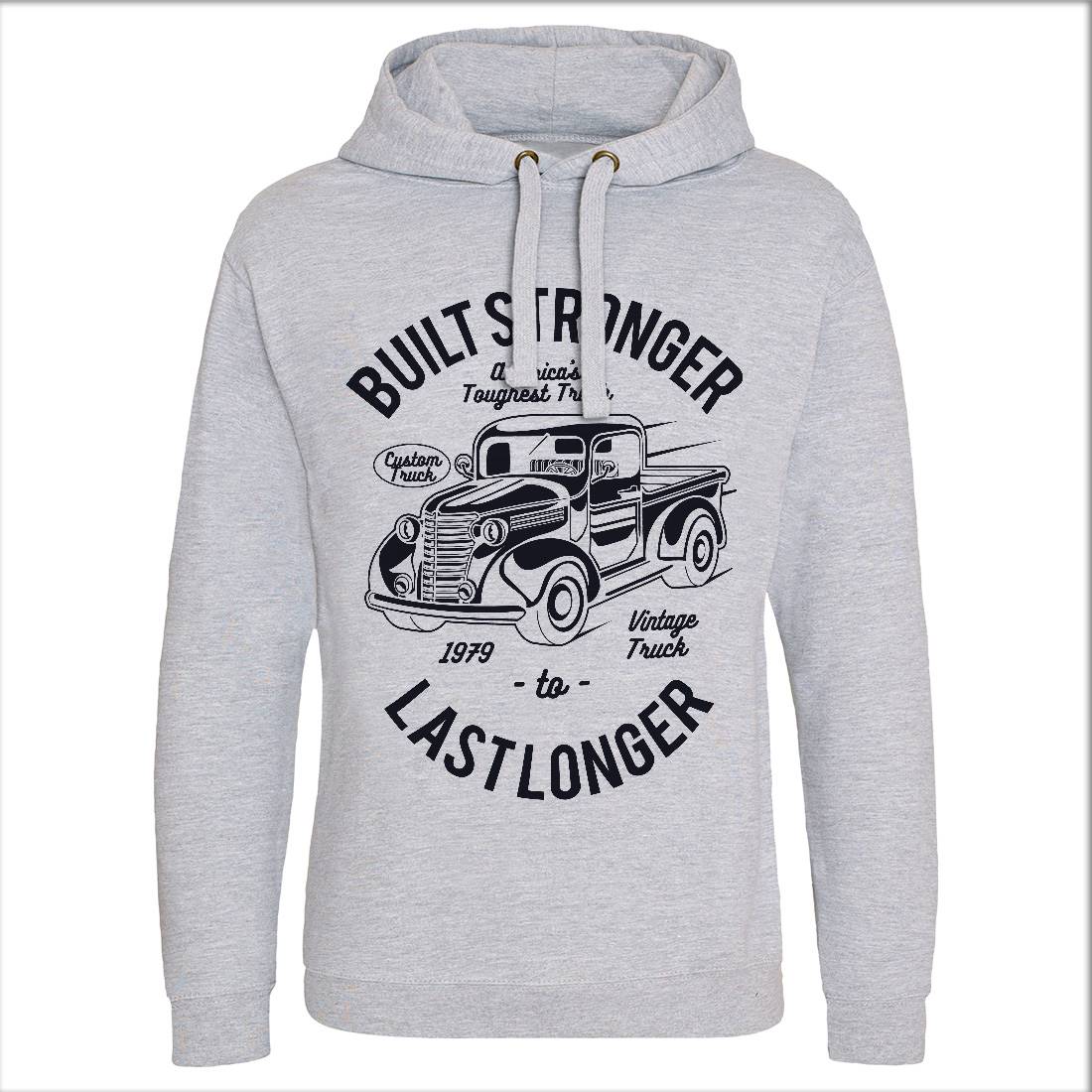 Built Stronger Mens Hoodie Without Pocket Cars A023
