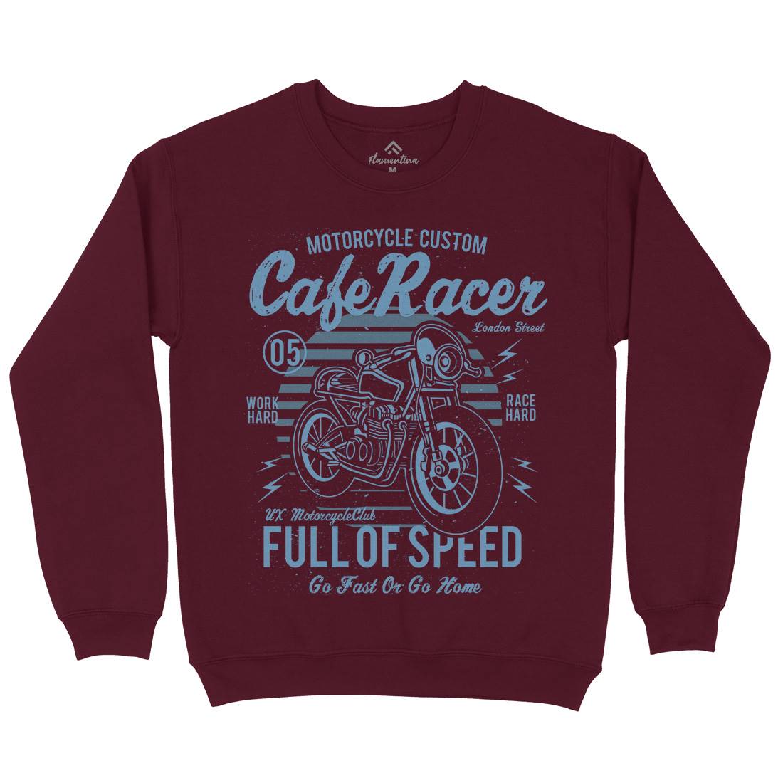 Cafe Racer Kids Crew Neck Sweatshirt Motorcycles A024