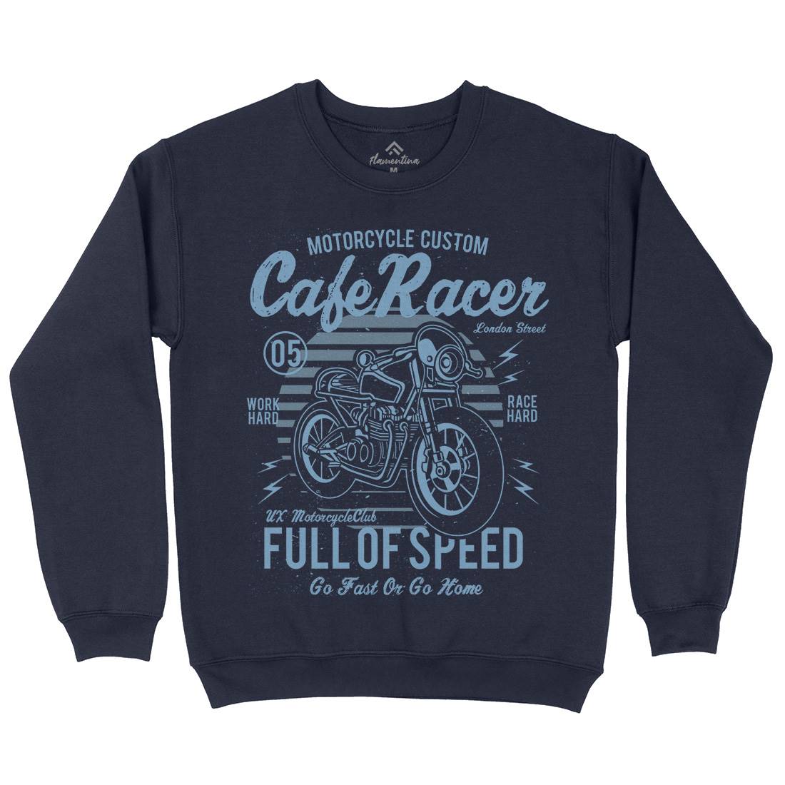 Cafe Racer Kids Crew Neck Sweatshirt Motorcycles A024