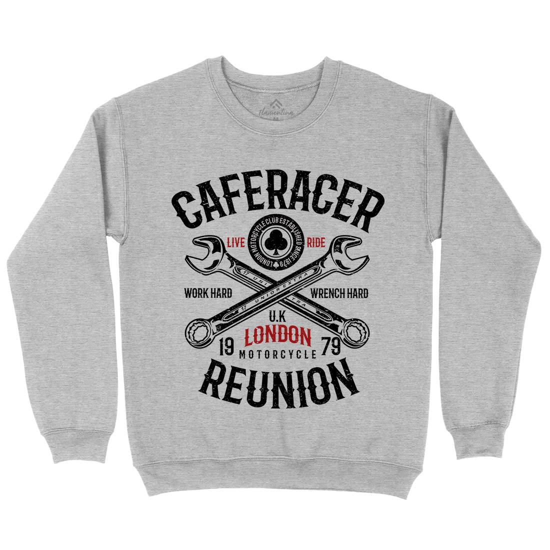 Caferacer Reunion Kids Crew Neck Sweatshirt Motorcycles A025