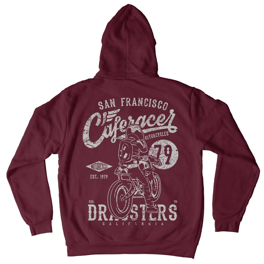 Caferacer 79 Mens Hoodie With Pocket Motorcycles A026