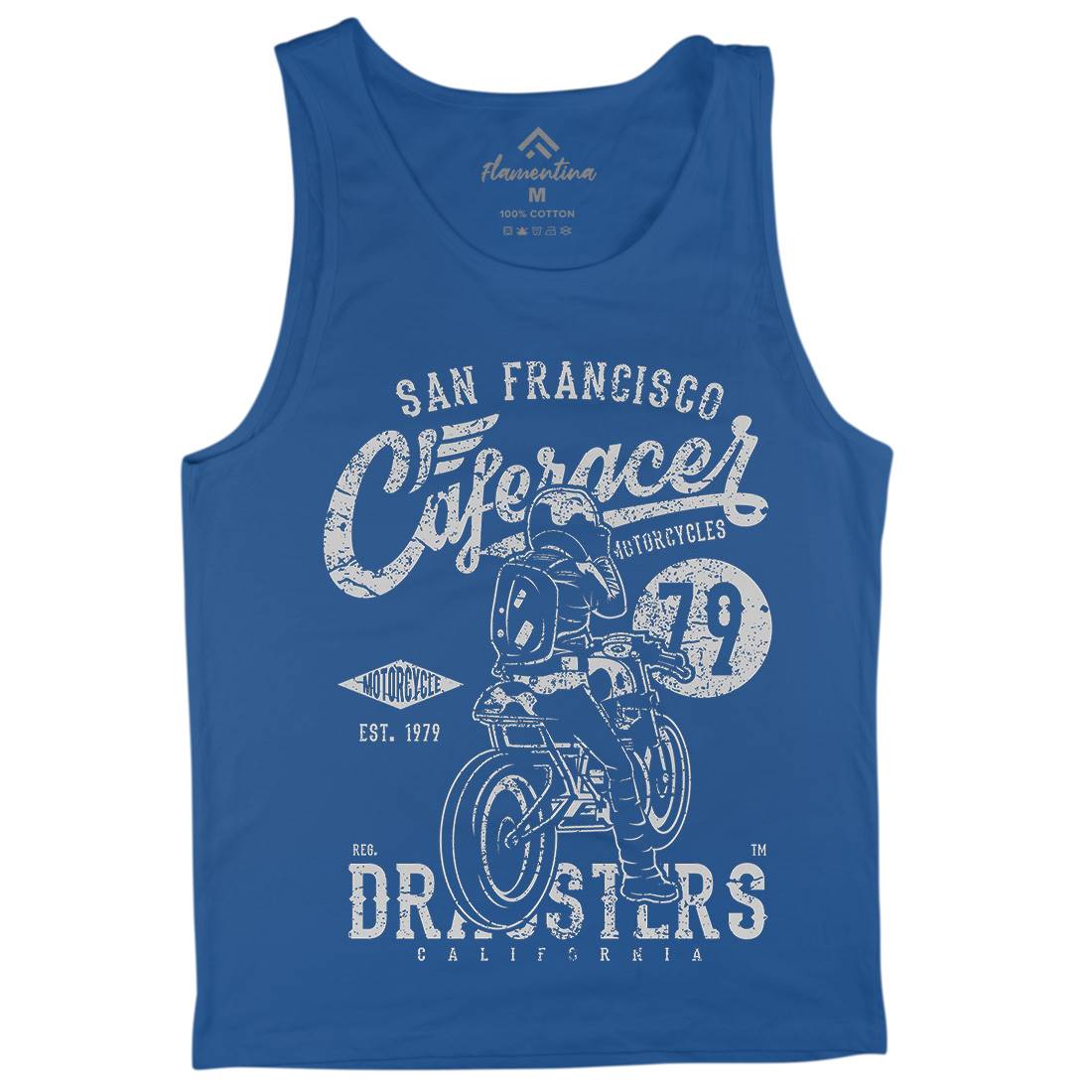 Caferacer 79 Mens Tank Top Vest Motorcycles A026