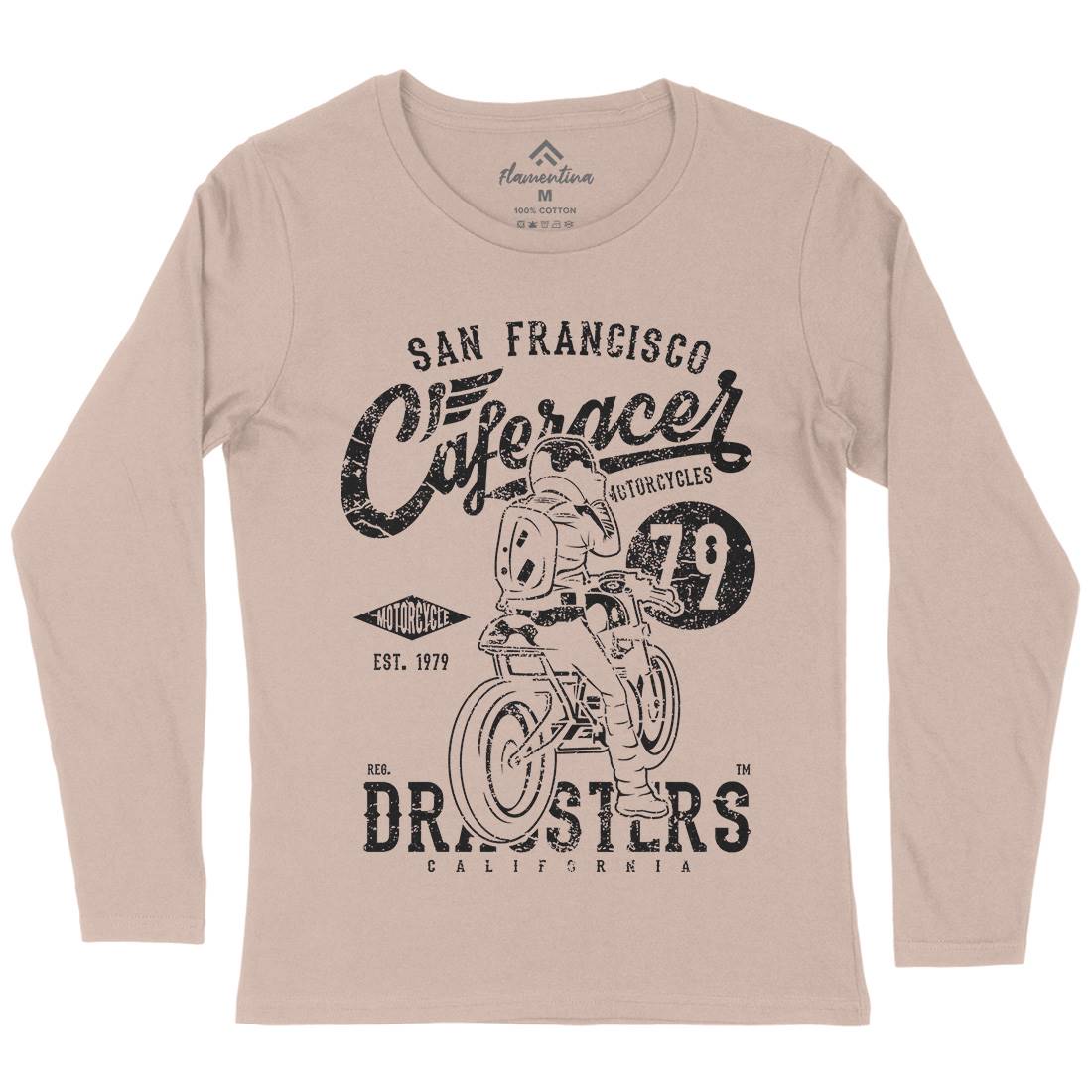 Caferacer 79 Womens Long Sleeve T-Shirt Motorcycles A026