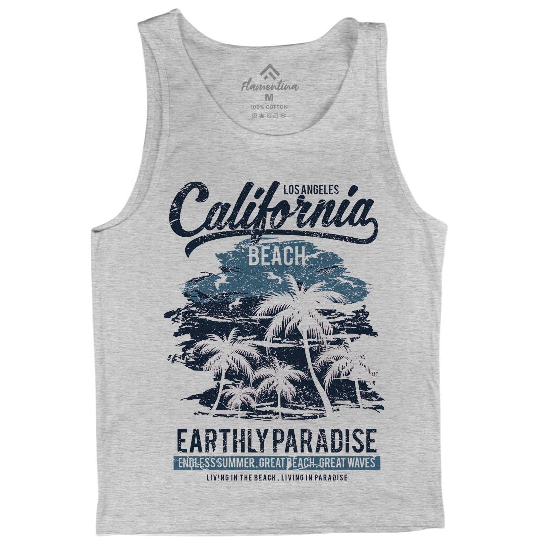 California Beach Mens Tank Top Vest Nature A027
