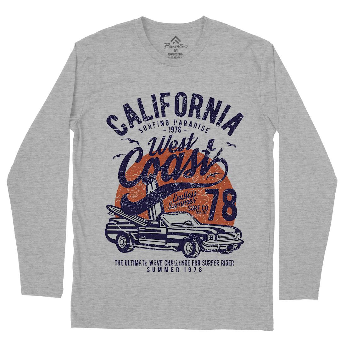 California West Coast Mens Long Sleeve T-Shirt Nature A028