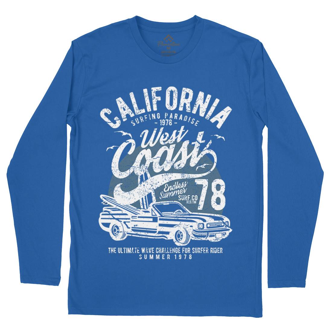 California West Coast Mens Long Sleeve T-Shirt Nature A028
