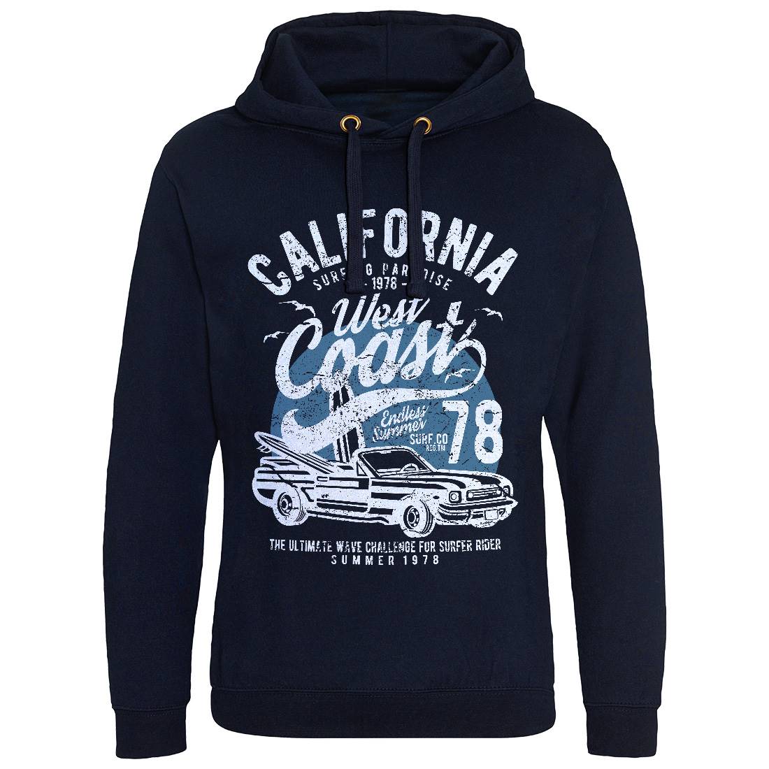 California West Coast Mens Hoodie Without Pocket Nature A028