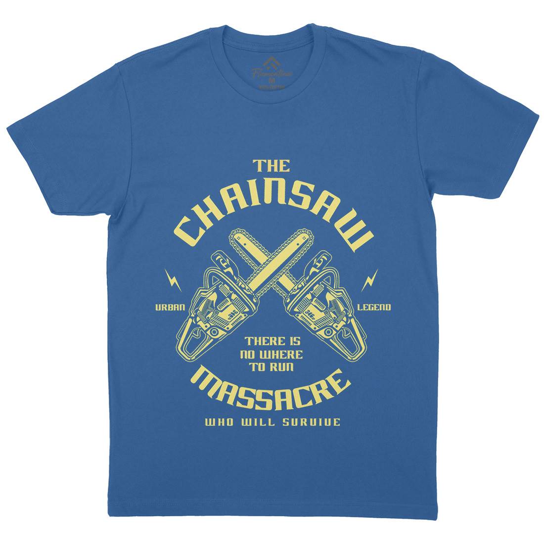 Chainsaw Mens Organic Crew Neck T-Shirt Horror A029