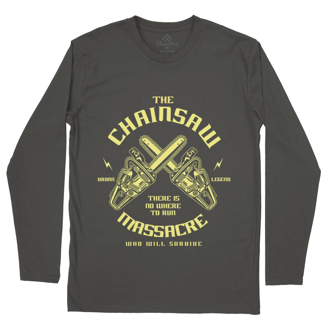 Chainsaw Mens Long Sleeve T-Shirt Horror A029