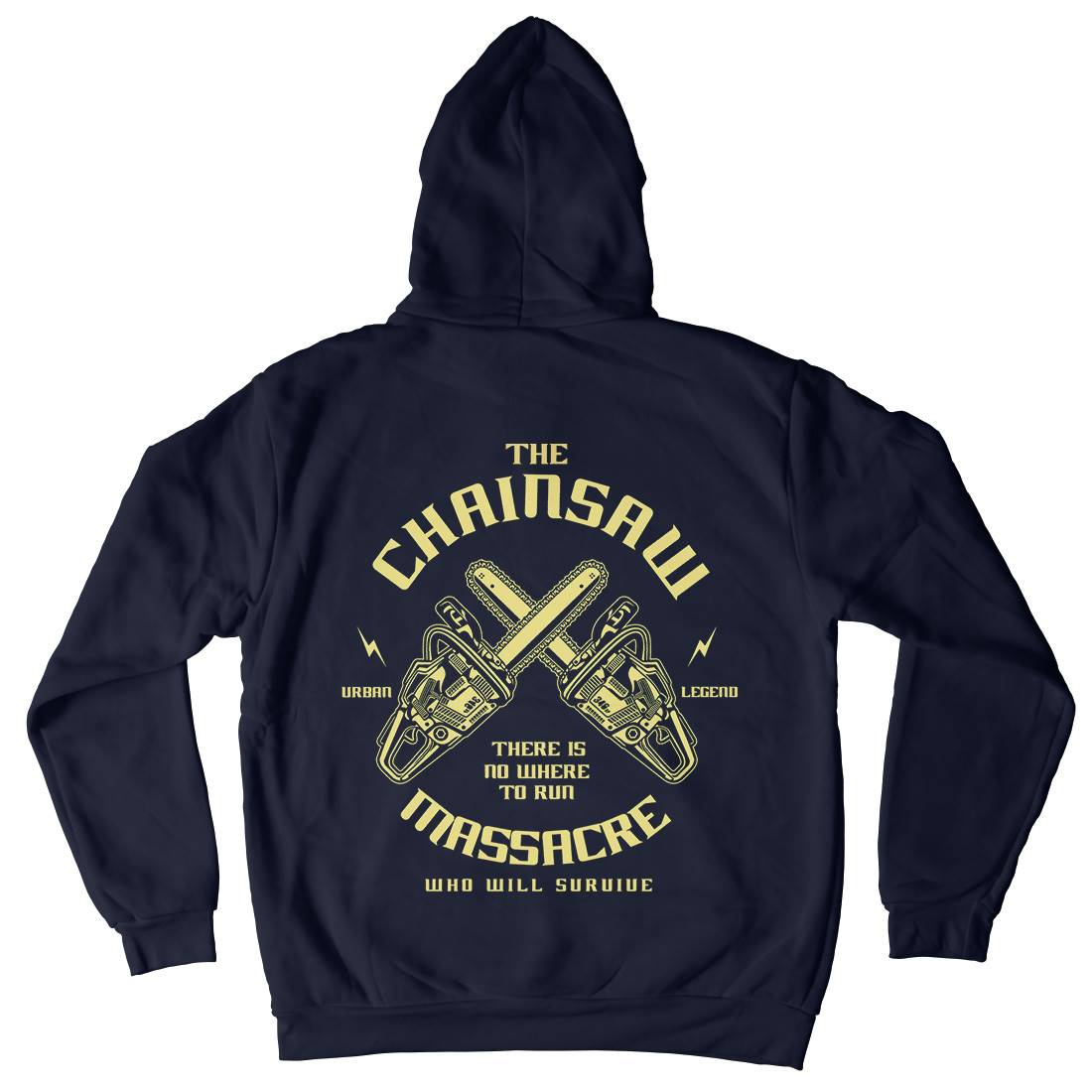 Chainsaw Mens Hoodie With Pocket Horror A029