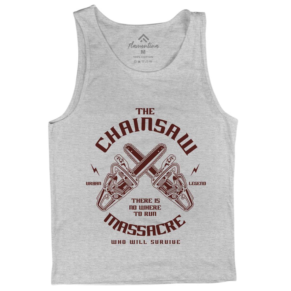 Chainsaw Mens Tank Top Vest Horror A029