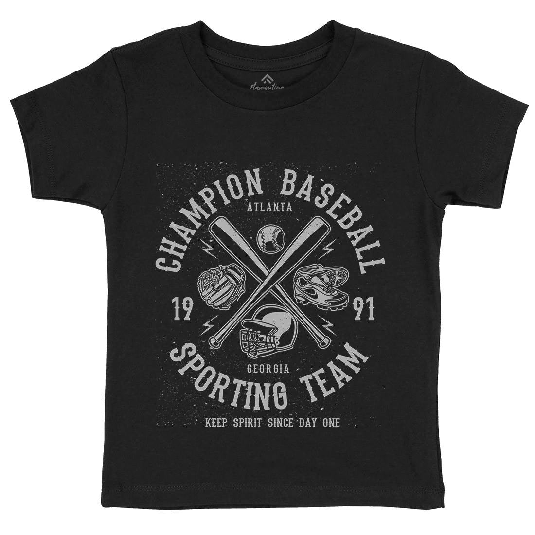 Champion Baseball Kids Organic Crew Neck T-Shirt Sport A030
