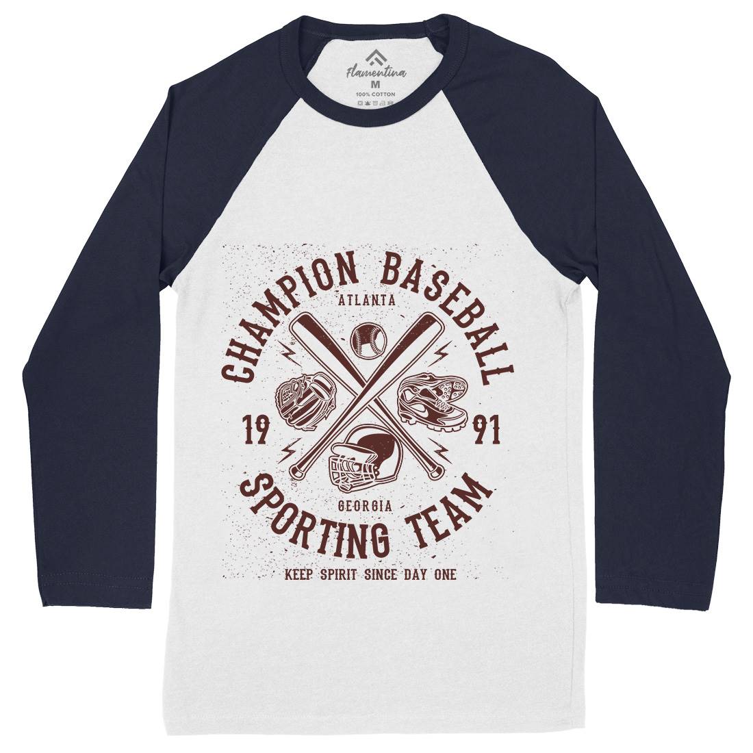 Champion Baseball Mens Long Sleeve Baseball T-Shirt Sport A030