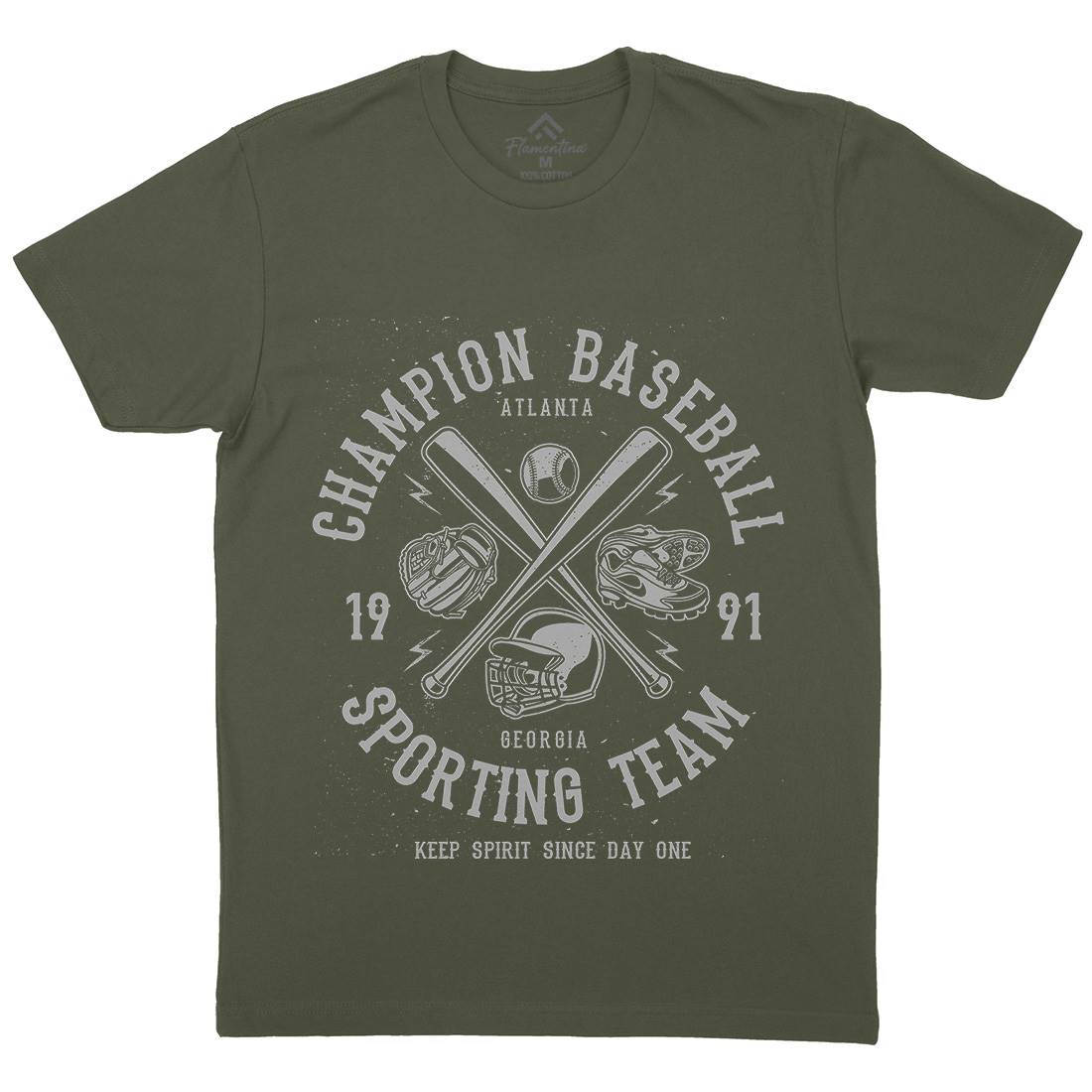 Champion Baseball Mens Crew Neck T-Shirt Sport A030