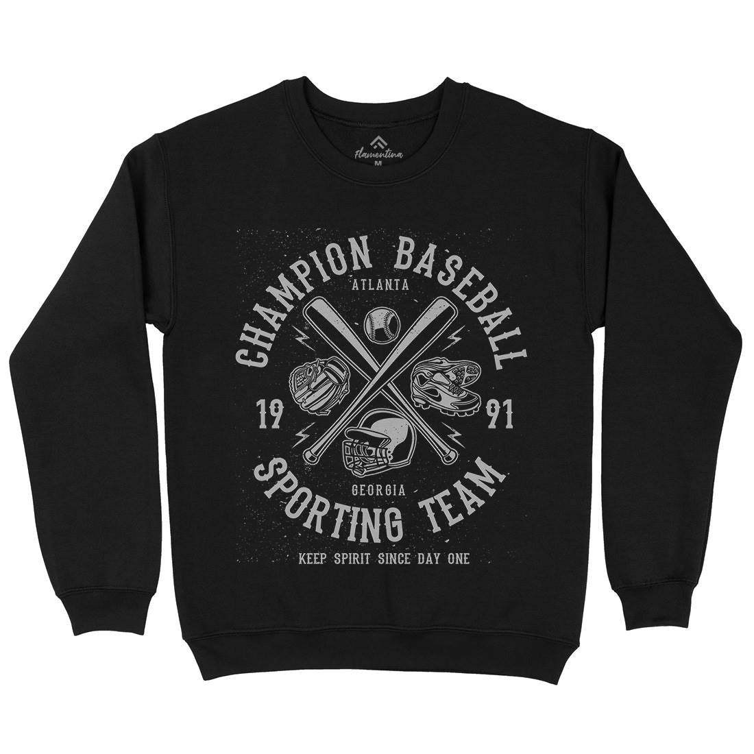 Champion Baseball Mens Crew Neck Sweatshirt Sport A030