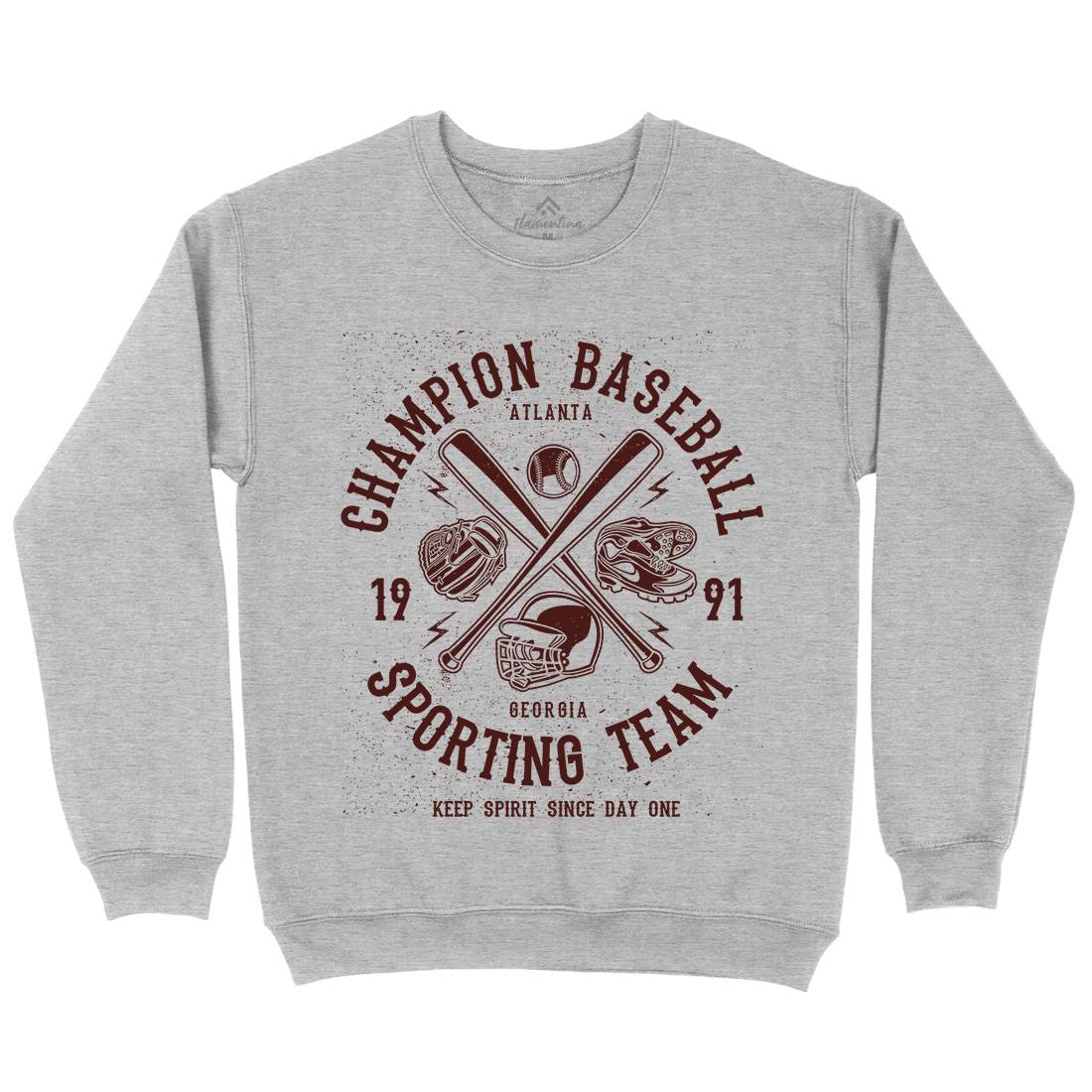Champion Baseball Kids Crew Neck Sweatshirt Sport A030