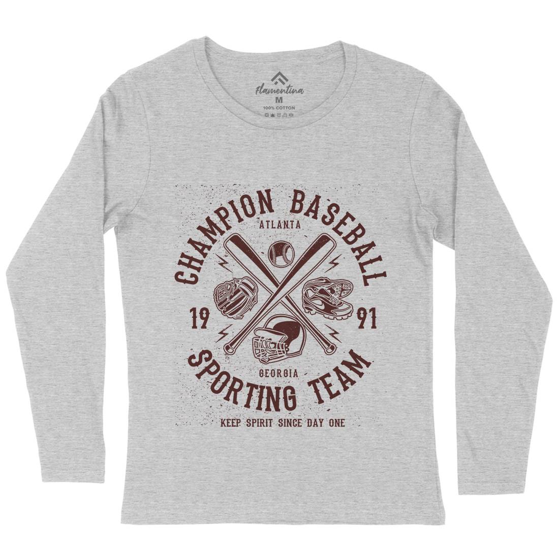 Champion Baseball Womens Long Sleeve T-Shirt Sport A030