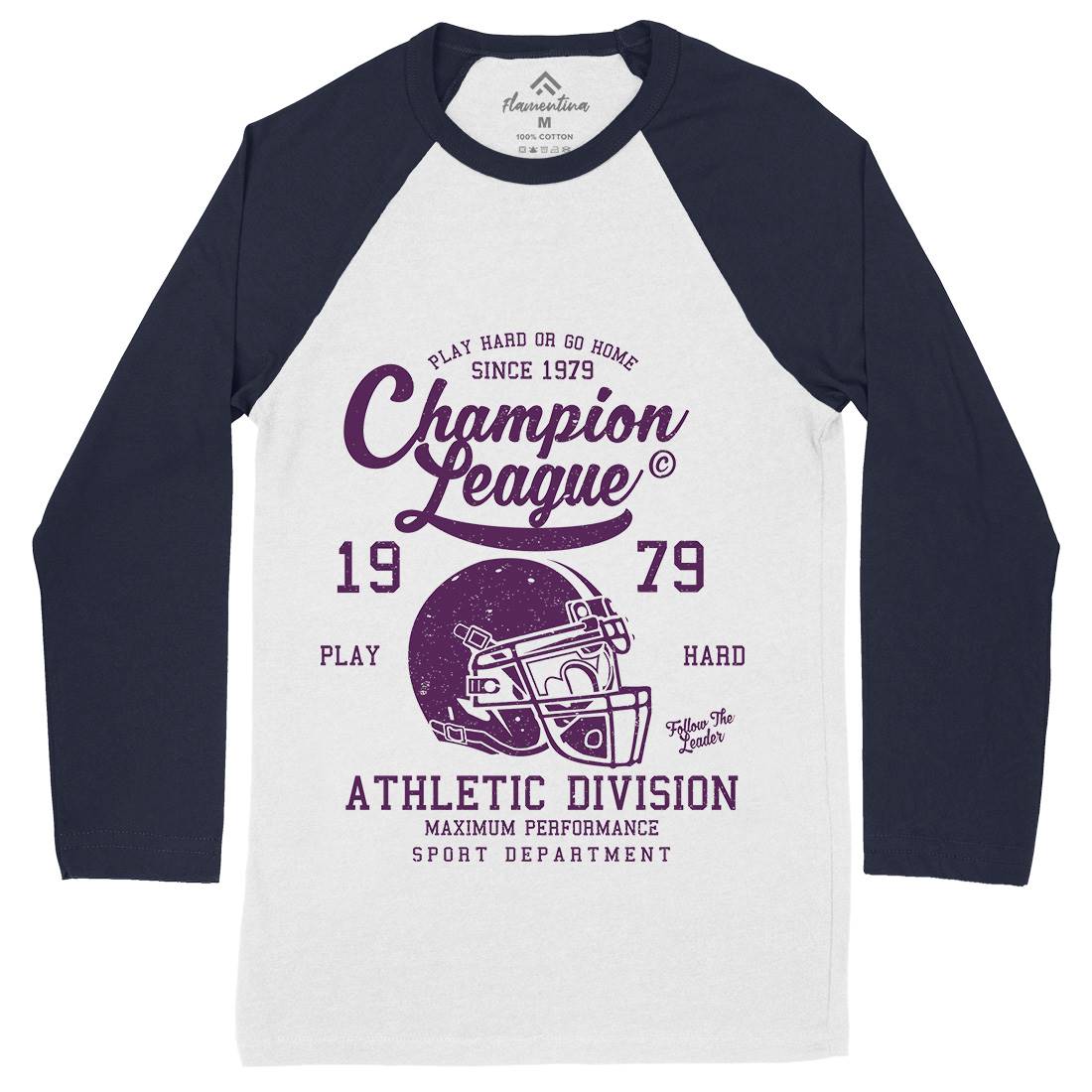 Champion League Mens Long Sleeve Baseball T-Shirt Sport A031